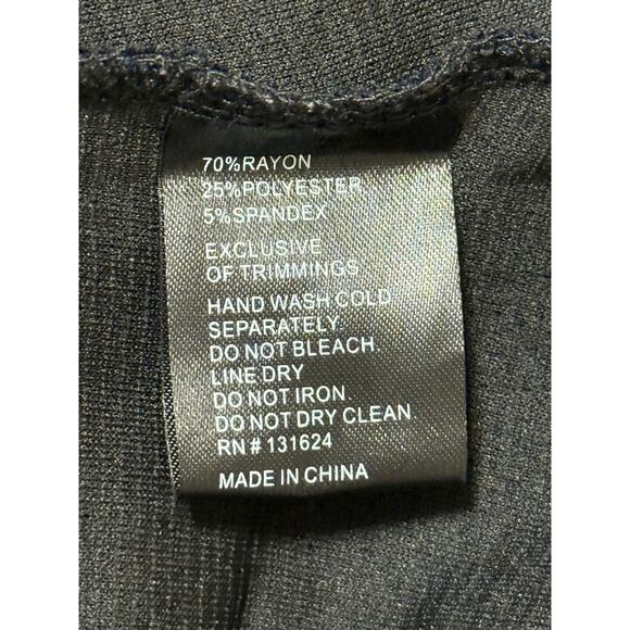 Calessa Knit Black and Turquoise Tunic, Size S - Picture 5 of 5